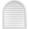 Ekena Millwork Round Top Surface Mount PVC Gable Vent w/ 2"W x 1-1/2"P Brickmould Frame, 32"W x 38"H GVPRT32X3802SN - alternate 1